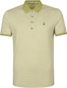 No Excess Jacquard Polo Groen