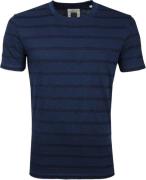 Marc O'Polo Logo T-shirt Streep Navy