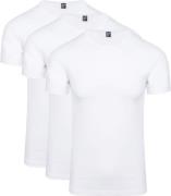 Alan Red Ottawa T-shirt Stretch Wit (3-Pack)