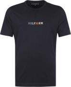 Tommy Hilfiger T-shirt Logo Navy Blauw