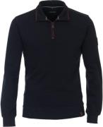 Casa Moda Half Zip Trui Donkerblauw