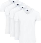 Suitable Vitasu T-Shirt V-Hals Wit 4-Pack