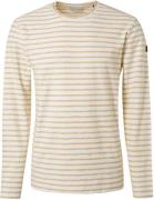 No Excess Longsleeve T-shirt Streep Beige