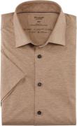 OLYMP Short Sleeve Overhemd Lvl 5 24/Seven Beige