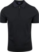 Suitable Half Zip Polo Navy