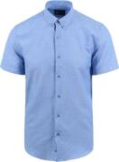 Suitable Short Sleeve Overhemd Blauw