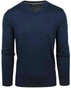 Suitable Merino Pullover V-Hals Navy