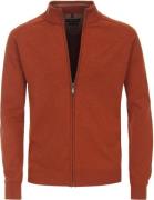 Casa Moda Vest Zip Petrol Oranje