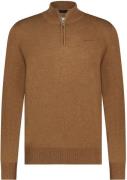 State Of Art Half Zip Trui Bruin