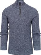 Suitable Half Zip Trui Nexi Indigo