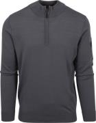 Suitable Half Zip Trui Rafe Antraciet