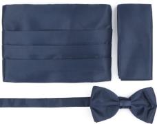 Suitable Cumberband Strik Pochet Set Navy -