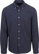 Marc O'Polo Overhemd Twill Donkerblauw