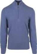 BOSS Ebrando-P Half Zip Trui Blauw