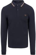 Fred Perry Longsleeve Polo Navy U86