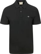 Gant Shield Piqué Poloshirt Zwart