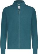 State Of Art Vest Zip Structuur Petrol Groen