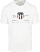 Gant T-shirt Logo Wit