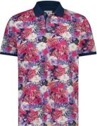 State Of Art Pique Poloshirt Bloemen Roze