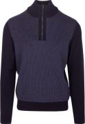 BOSS Dambino Half Zip Trui Navy