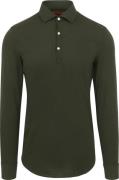Suitable Camicia Poloshirt Donkergroen