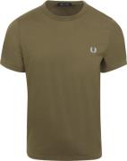 Fred Perry Ringer T-Shirt Groen R79