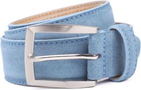 Suitable Riem Suède Leer Blauw