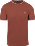 Fred Perry Twin Tipped T-shirt Brique