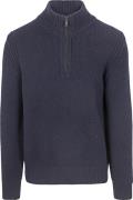 BOSS Trui Half Zip Kurano Navy