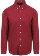 Tommy Hilfiger Overhemd Brushed Bordeaux