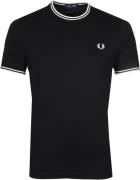 Fred Perry Twin Tipped T-shirt Zwart