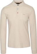 NZA Longsleeve Polo Isaac Piqué Sand