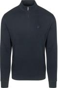 Lyle & Scott Half Zip Pullover Tonal Navy