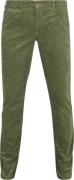 Suitable Chino Plato Corduroy Groen