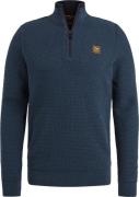 PME Legend Half Zip Trui Mouliné Navy