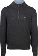 NZA Half Zip Trui Christopher Melange Navy