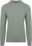 Marc O'Polo Pullover Tweed Wol Blend Groen