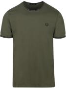 Fred Perry T-shirt Olijfgroen W49