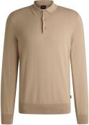 BOSS Gemello Long Sleeve Polo Beige