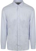 Scotch and Soda Linnen Overhemd Lichtblauw