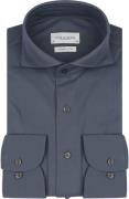 Profuomo Japanese Knitted Overhemd Denim Blauw