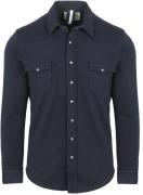 Profuomo Overshirt Western Jersey Navy