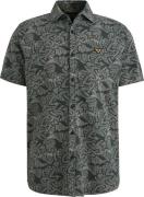 PME Legend Short Sleeve Overhemd Print Donkergroen