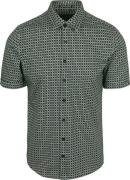 No Excess Short Sleeve Jersey Overhemd Print Mosgroen