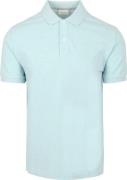 Profuomo Piqué Poloshirt Aqua Blauw