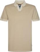 Petrol Piqué Polo Cayside Beige