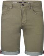 Petrol Denim Short Jackson Olijfgroen