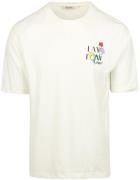 Shiwi T-Shirt Finn Sketched Flowers Off White