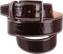 Leren Riem Croco Bruin G70