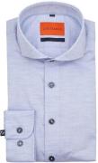 Suitable Melange Overhemd Lichtblauw